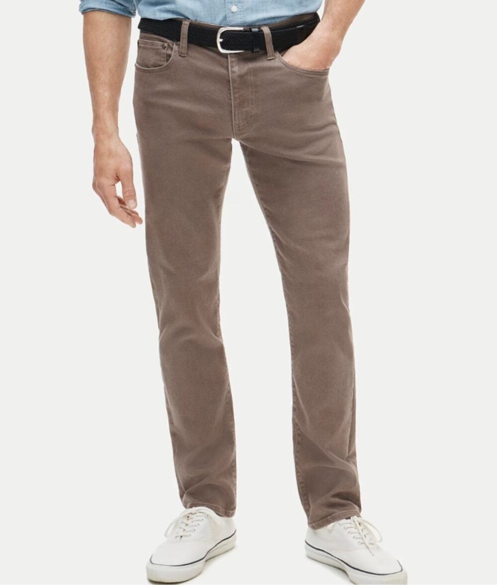 J Crew 770 Straight Fit Bergen Five Pocket Pant Men's 32 x 34 Brown